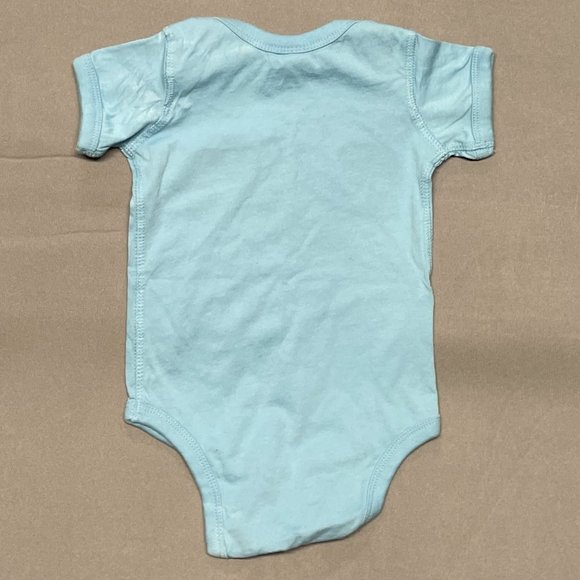 Rabbit Skins Light Blue Onesie 12 months -- "Let's Cuttle" - Picture 3 of 3